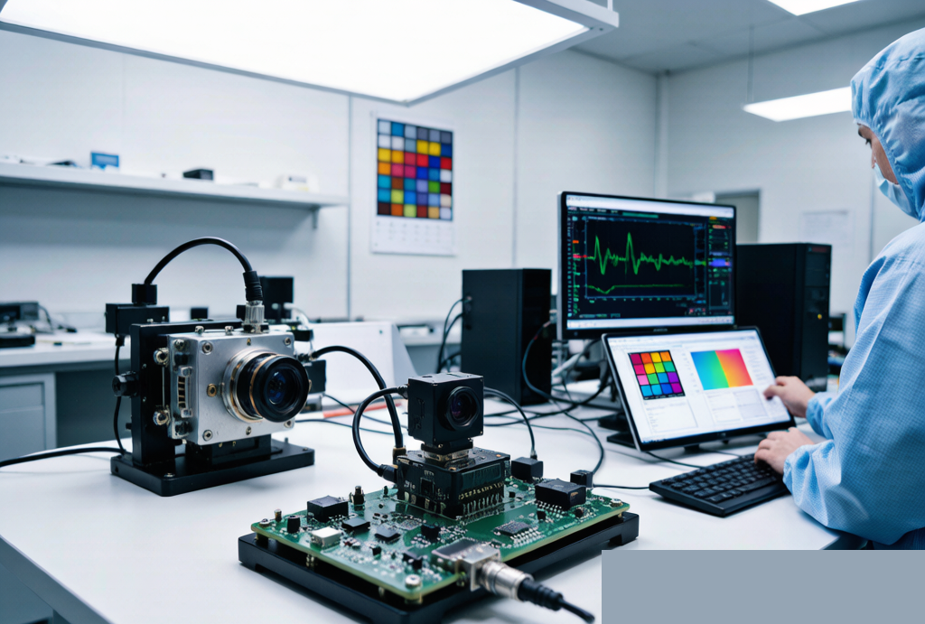 Camera module system-level validation lab