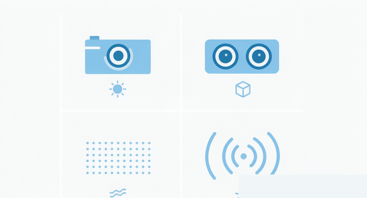 Four depth sensing technology comparison